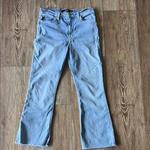 Hudson Jeans Blue Flare Wide Leg Denim